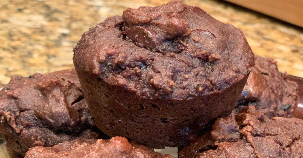 low carb chocolate zucchini muffins